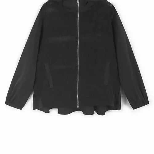 Load image into Gallery viewer, Apricot Lace Perspective Big Size Elegant Jacket New Hooded Long Sleeve Women Coat Fashion Tide Spring Autumn 2025 1DH9294
