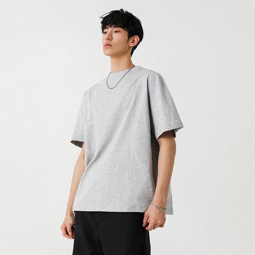 Load image into Gallery viewer, Male T-shirt American Style Short Sleeve Pullover Solid Color O-neck Spring Summer Men's Tees Pullover Top 9W1300
