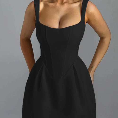 Load image into Gallery viewer, Women's Waist Wrap Tank Top Dress, Female Open Back, Sexy Mini Dress, Slim, Summer, New, Party Clothing, Fashion, 2024
