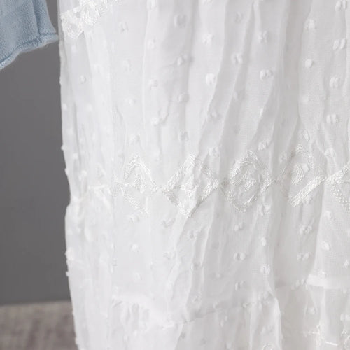 Load image into Gallery viewer, Women White Lace Jacquard Elegant Long Spaghetti Strap Dress New V-Neck Sleeveless Fashion Tide Spring Summer 2025 CPG3081
