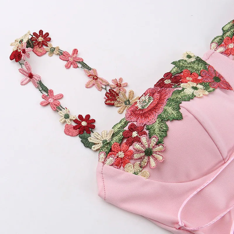 Elegant Spaghetti Strap Print Patchwork Maxi Dress For Women Strapless Sleeveless Backless Bodycon Sexy Long Dress