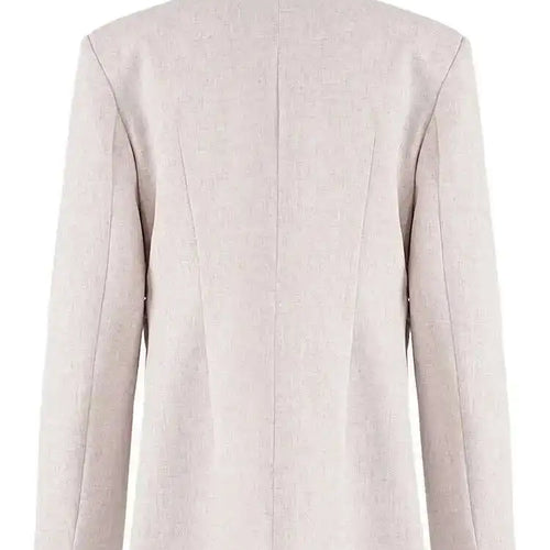 Load image into Gallery viewer, Women Apricot Hollow Out Color-block Elegant Blazer New Lapel Long Sleeve Jacket Fashion Tide Spring Autumn 2025 CPDB238
