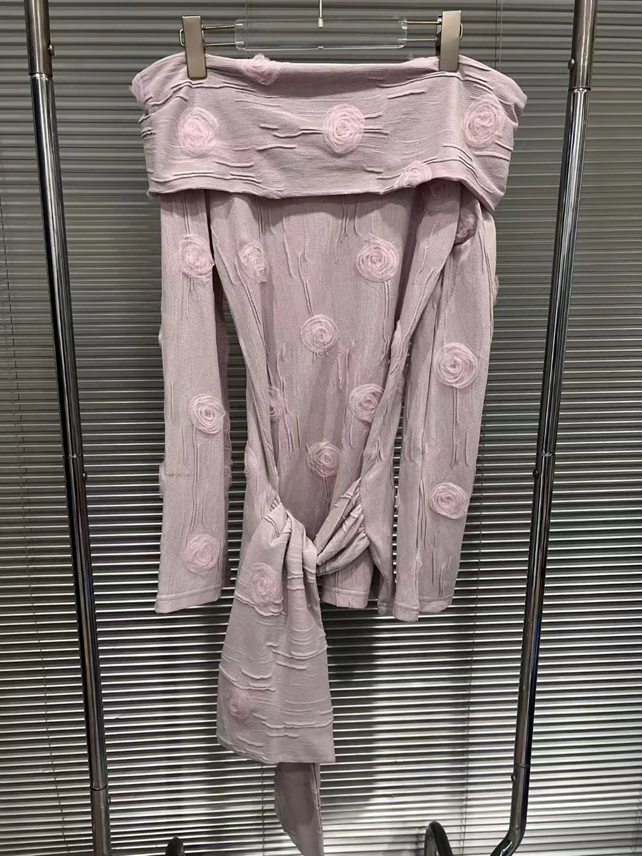 Slimming Spliced Appliques Elegant Vests for Women Slash Neck Long Sleeves Patchwork Folds Vest Female Clothing New