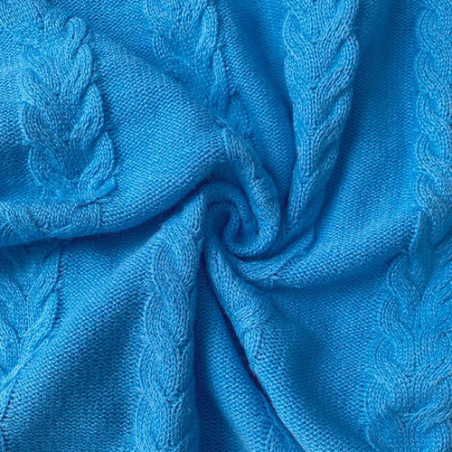 Load image into Gallery viewer, Fall Women’s Blue Stretch Knit Bodycon Midi Dress Business Casual Outfits Long Sleeves Sweater Belt Dresses Woman
