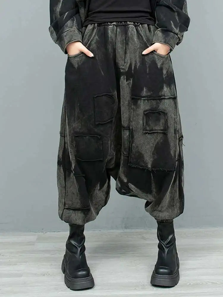 Big Size Casual Jacket Wide Leg Pants Two Piece Suit New Lapel Long Sleeve Women Fashion Tide Spring Autumn 2025 1DH9185