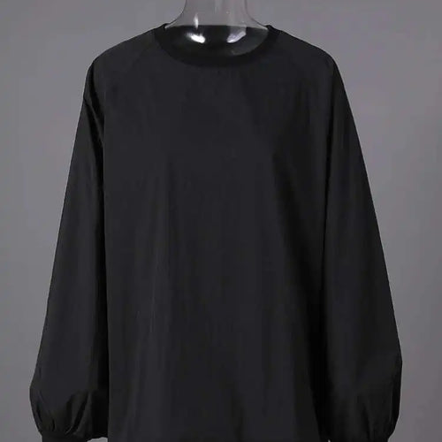 Load image into Gallery viewer, Women Black White Brief Big Size Casual Blouse New Round Neck Long Sleeve Shirt Fashion Tide Spring Autumn 2025 CPG2824
