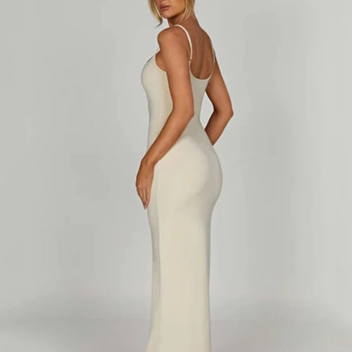 Load image into Gallery viewer, Sexy Spaghetti Strap Backless Bodycon Women Maxi Dress Slim Elegant Party Club Female Vesidos Solid Street Evening Dress
