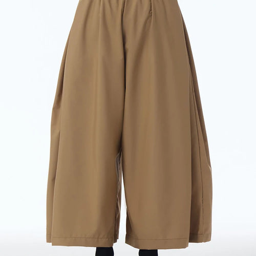 Load image into Gallery viewer, High Elastic Waist Khaki Patch Spliced Long Wide Leg Pants New Trousers Women Fashion Tide Spring Autumn 2025 1DJ1253
