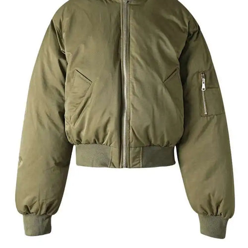 Load image into Gallery viewer, Army Green Thick Warm Big Size Cotton-padded Coat Long Sleeve Women Parkas Fashion Tide New Autumn Winter 2025 CPG2505
