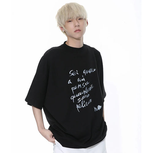 Load image into Gallery viewer, Men&#39;s Wear Summer T-shirt New Fashion Letter Printing Tops Short Sleeve O-neck Men Pullover Clothing Trendy 9C5141
