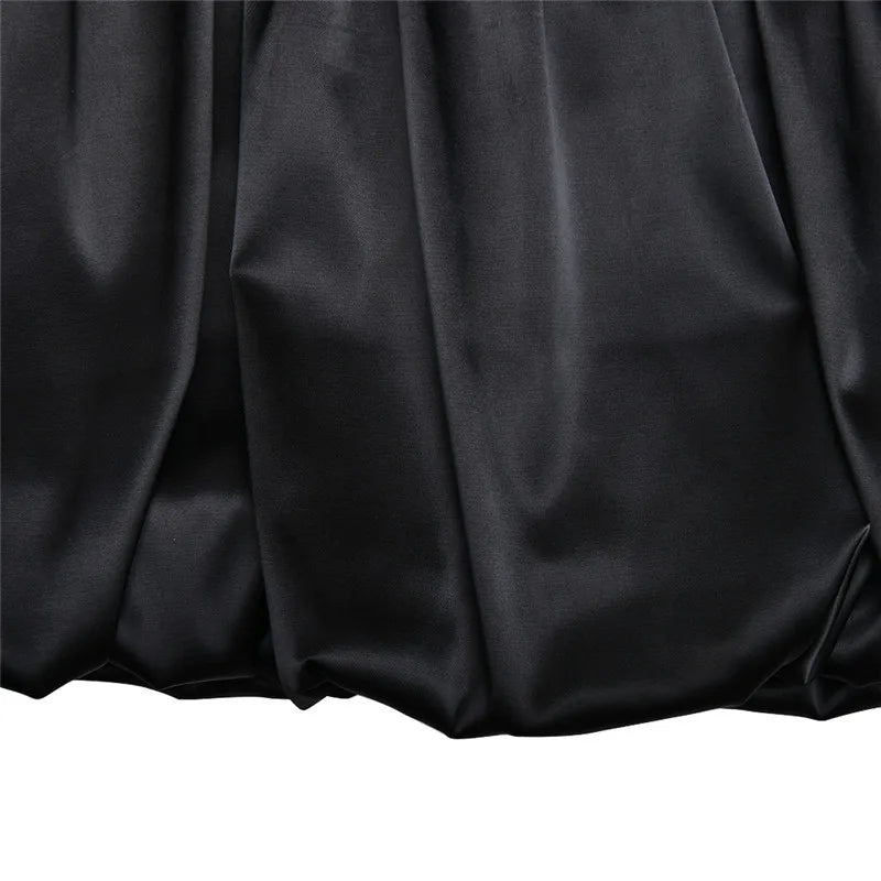 Elegant Satin Corset Mini Dress For Women  Fashion New Spaghetti Strap Sleeveless Backless A-line Club Party Sexy Dress