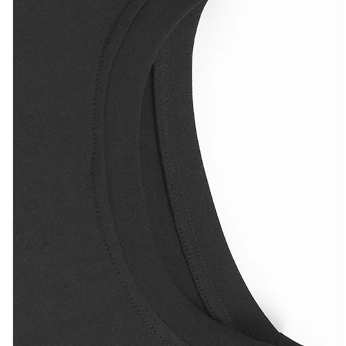 Load image into Gallery viewer, Women Black Irregular Spliced Big Size T-shirt New Round Neck Short Batwing Sleeve Fashion Tide Spring Summer 2025 1DJ1440
