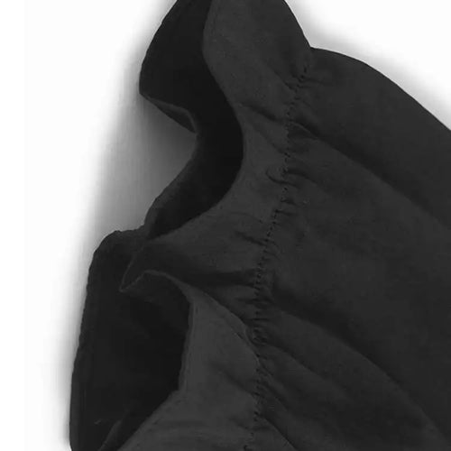 Load image into Gallery viewer, Women Black Pleated Brief Big Size Midi Dress New Round Neck Three-quarter Sleeve Fashion Spring Autumn 2025   1DJ0716
