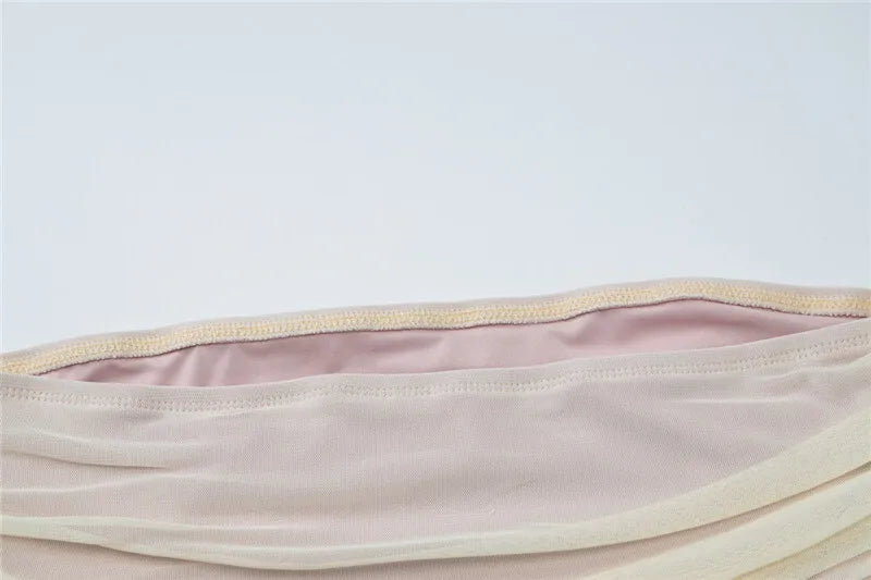 Mesh Hollow Out Backless Sexy Maxi Dress For Women Fashion One Sleeveless See Through Ruched Bodycon Club Long Dress