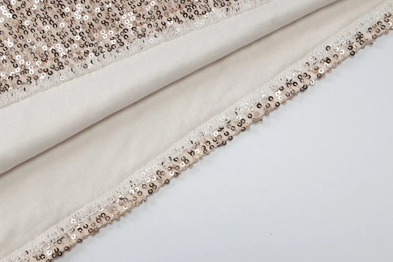 Sequins Off-shoulder Sexy Mini Dress For Women Fashion Strapless Feather Backless Bodycon Club Party Sparkle Dress