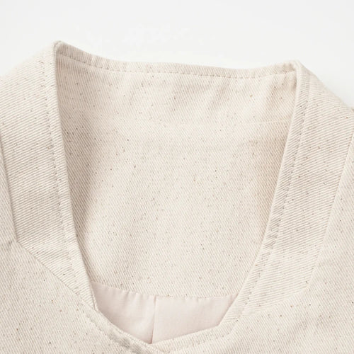 Load image into Gallery viewer, Women Beige Design Buttons Big Size Elegant Blazer New Stand Collar Long Sleeve Jacket Fashion Spring Autumn 2025  CPG1920
