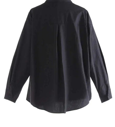 Women White Three-Dimensional Butterfly Bow Big Size Blouse New Lapel Long Sleeve Shirt Fashion Spring Autumn 2025 1DJ0005