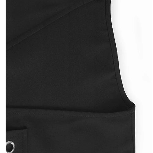 Load image into Gallery viewer, Women Black Zipper Pockets Spliced Big Size Midi Vest Dress New V-Neck Sleeveless Fashion Tide Spring Autumn 2025  1DJ1194
