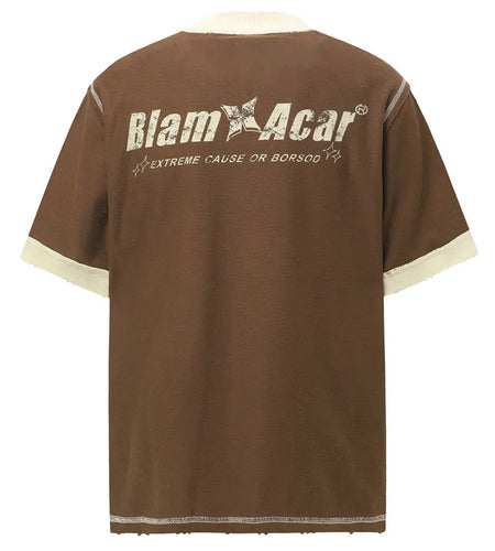 Vintage Men T-Shirt Y2K Grunge Graphic Printed Ripped Patchwork Streetwear Tshirt Hip Hop Harajuku Casual Punk Gothic Baggy Top