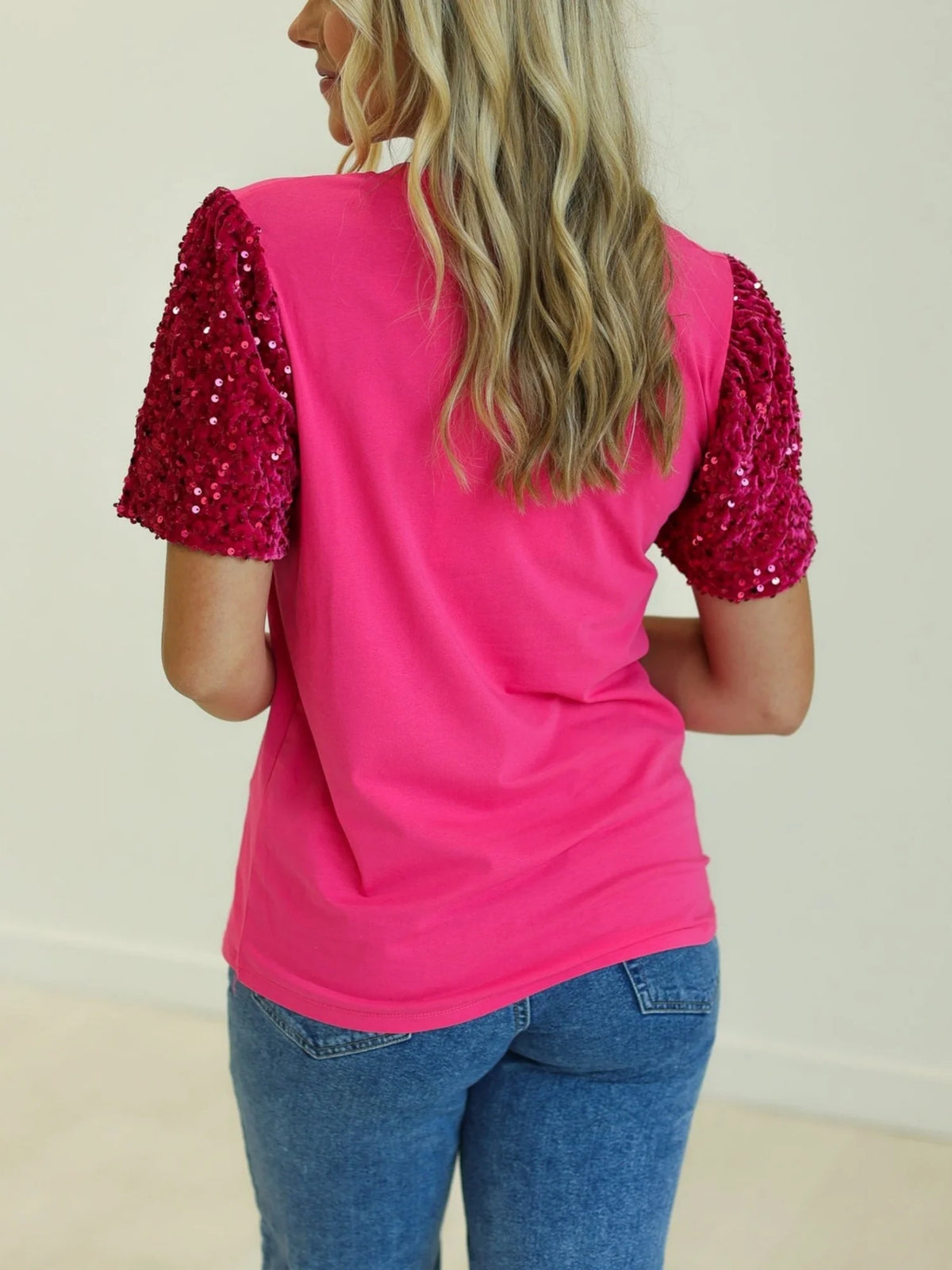 Christmas T Shirts y2k Women Gingerbread Bow Print Round Neck Sequins Short Sleeve Tops Club Party Clothes Streetwear