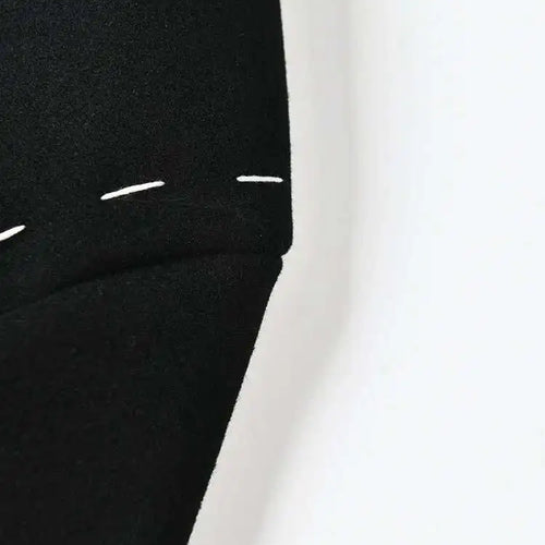 Load image into Gallery viewer, Women Black Topstitched Belted Big Size Trench New Lapel Long Sleeve Windbreaker Fashion Tide Spring Autumn 2025 1DH1762
