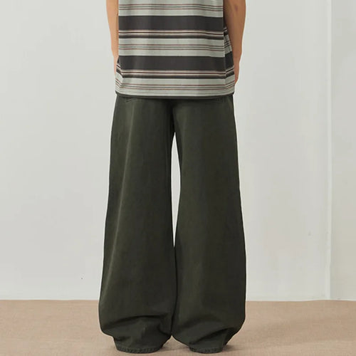 Load image into Gallery viewer, Men's Cargo Pants New American Style Multi Pockets High Street Straight Wide Leg Pants Solid Color Male Trousers 9W1898
