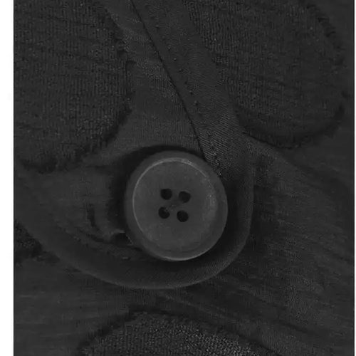 Load image into Gallery viewer, Women Black Dot Irregular Hem Big Size Casual T-shirt New Round Neck Short Sleeve Fashion Tide Spring Summer 2025 1DH9968
