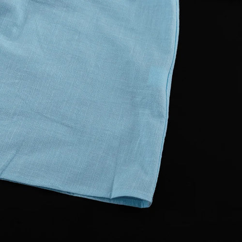 Load image into Gallery viewer, Short Puff Sleeve Maxi Dress For Women Fashion Autumn New Blue V Neck Loose Basic Casual Long Dress Elegant Gown
