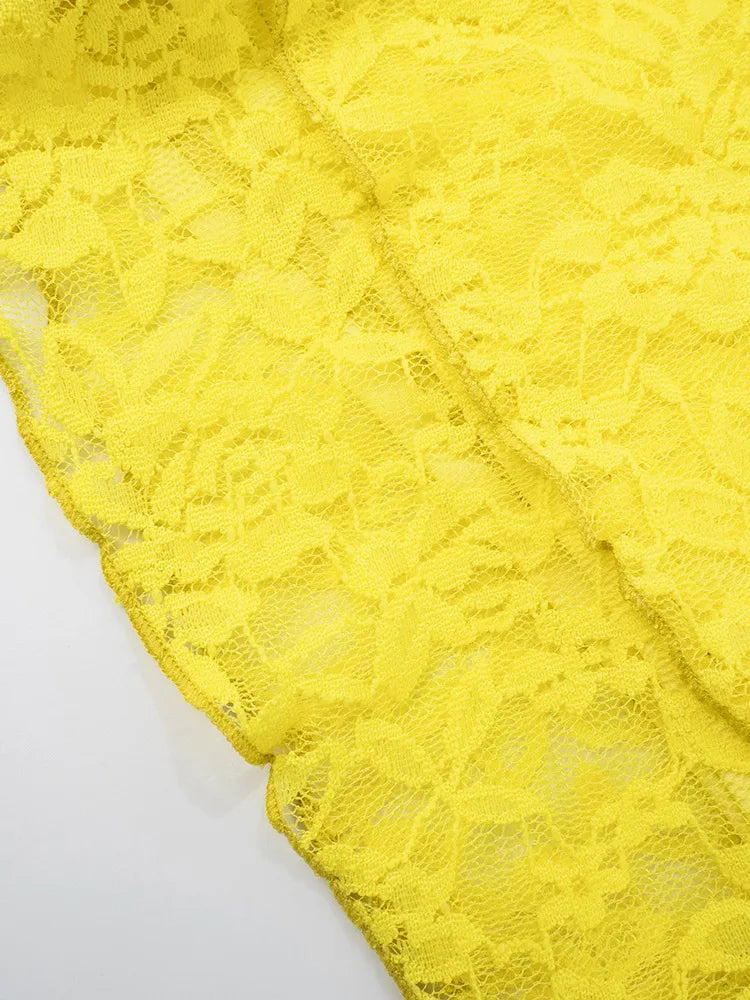 Sexy Slim Fit Women's  Two-piece Set Patchwork Irregular Lace Top And Fashion Short Skirt Two-piece Set Ladies Outfits