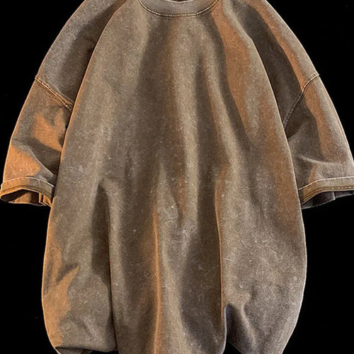 Load image into Gallery viewer, 100% Combed Cotton T-shirt Acid Washed T Shirt For Men Unisex Vintage T-shirt Y2k Casual Top Tee Men's Clothing
