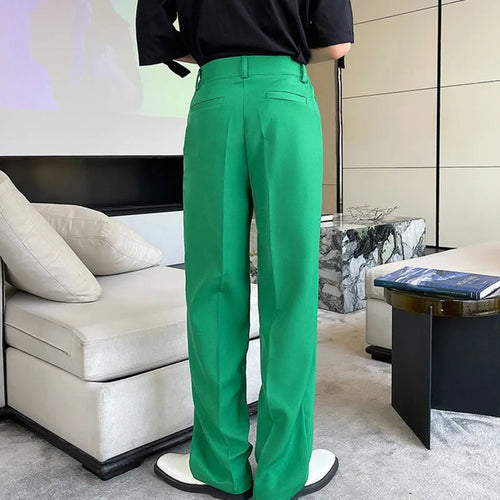 Load image into Gallery viewer, Korean Style Casual Men&#39;s Suit Pants Simple Solid Color Straight Trousers Button Pocket 2025 Spring New  Versatile 9A1283
