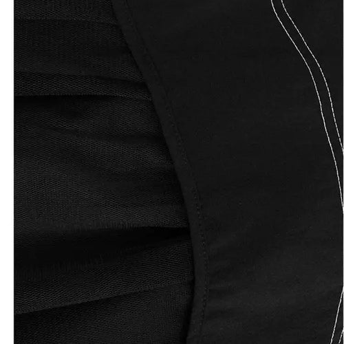 Load image into Gallery viewer, Women Black Topstitched Mesh Big Size Strap Dress New Square Collar Sleeveless Fashion Tide Spring Autumn 2025  1DH6192
