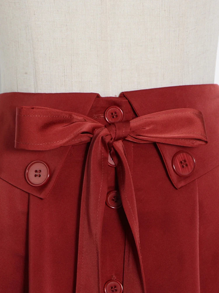 Casual Solid Minimalist Midi Skirt For Women High Waist A Line Loose Korean Fashion Long Skirts Female Clothing