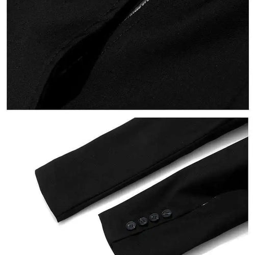 Load image into Gallery viewer, Women Black White Striped Spliced Irregular Dress New Round Neck Full Sleeve Loose Fit Fashion Spring Autumn 2025 1A320
