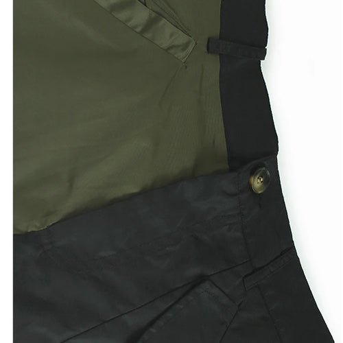 Load image into Gallery viewer, High Elastic Waist Black Green Color-block Long Casual Half-body Skirt Women Fashion Tide New Spring Autumn 2025 1DH8087
