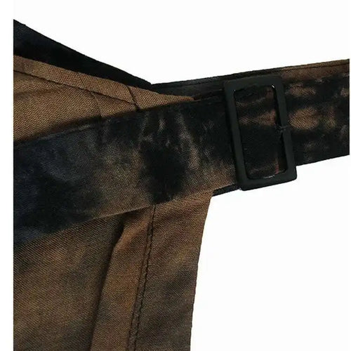 Load image into Gallery viewer, Women Tie Dye Pleated Big Size Casual Strap Dress New Square Collar Sleeveless Fashion Tide Spring Autumn 2025  1DH6611
