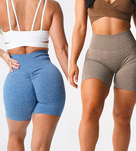 High Waist Nylon Scrunch Yoga Pant Women Sport Legging Gym Squat Proof Fitness Hip Lift Workout Shorts Tights Active Wear