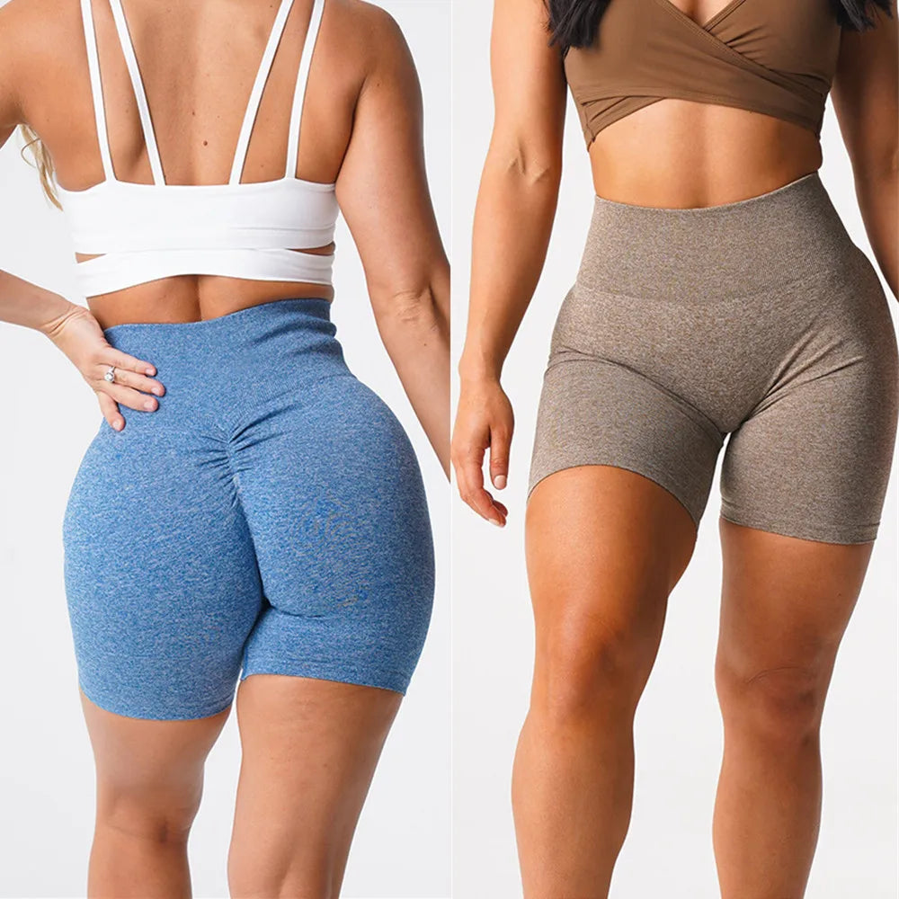 High Waist Nylon Scrunch Yoga Pant Women Sport Legging Gym Squat Proof Fitness Hip Lift Workout Shorts Tights Active Wear