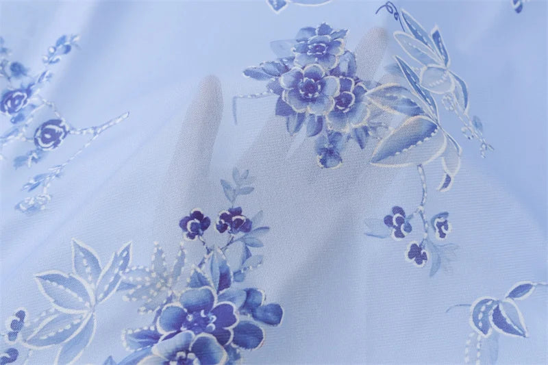 Summer Backless Print Maxi Dress Women Beach Holiday Gown Elegant Halter Deep V Neck Sleeveless Bodycon Long Dress