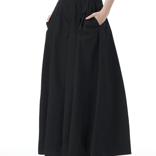 Load image into Gallery viewer, High Elastic Waist Black Brief Pleated Long Wide Leg Pants New Trousers Women Fashion Tide Spring Autumn 2025 1DJ0952
