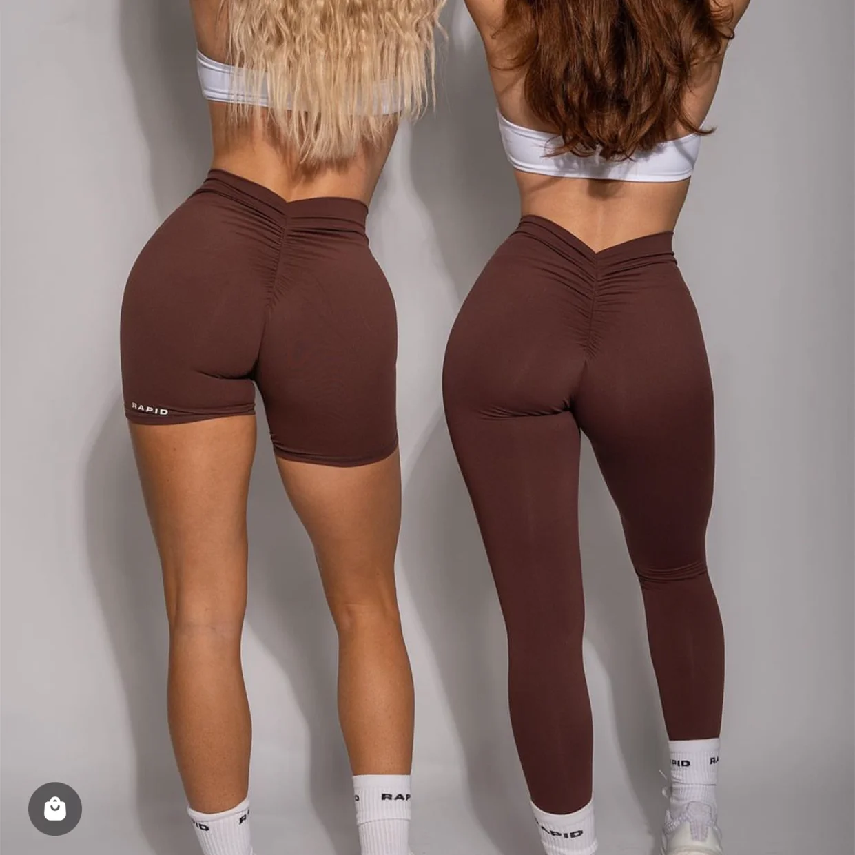Nylon Back V Butt Yoga Shorts Women High Waist Fitness Workout Gym Running Scrunch Leggings Trousers Jogging Athletic Wear