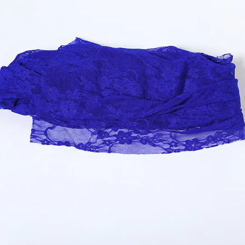 Load image into Gallery viewer, Lace See Through Strapless Sexy Maxi Dress For Women Gown Halter Hollow Out Sleeveless Backless High Split Long Dress
