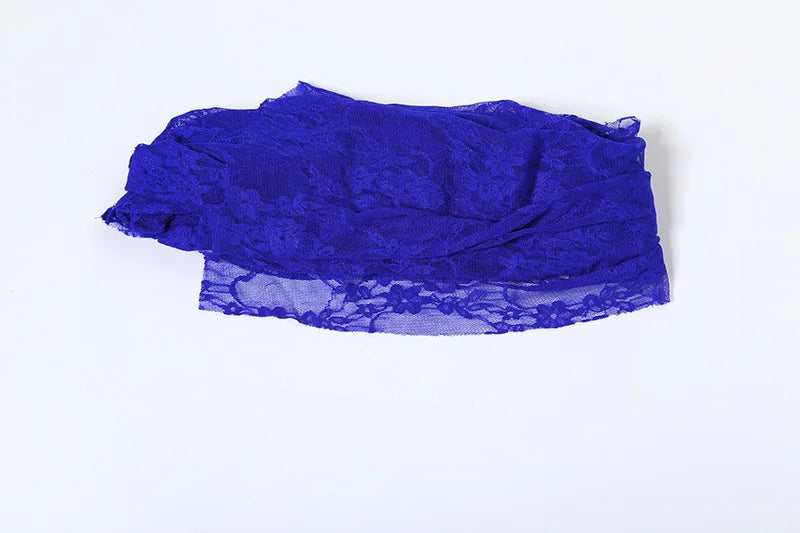 Lace See Through Strapless Sexy Maxi Dress For Women Gown Halter Hollow Out Sleeveless Backless High Split Long Dress