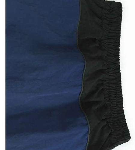 High Elastic Waist Gray Color-block Long A-line Casual Half-body Skirt Women Fashion Tide New Spring Autumn 2025 1DH8094