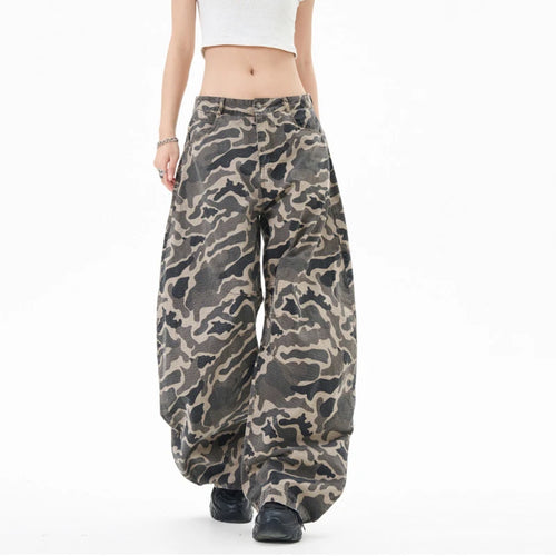 Load image into Gallery viewer, Men's Cargo Pants New American Style Curved Knife Trendy Distressed Washed Silhouette Stylish Male Casual Trousers 9W1919
