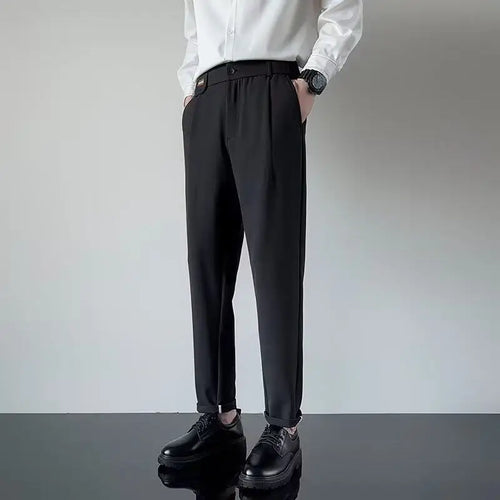 Load image into Gallery viewer, Men's Suit Long Pants Straight Leg Casual Pant Male Solid Color Bottoms Trendy New Korean Fanshionable Tide Spring 9W1211
