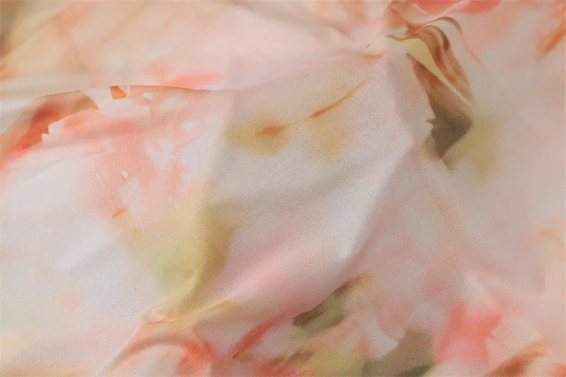 Halter Print Ruffle Sexy Maxi Dress Women Gown Summer New Fashion Sleeveless Backless Ruched Beach Club Party Dress