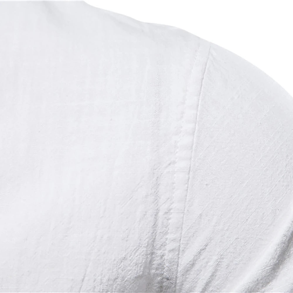 Spring Cotton Social Shirt Men Solid Color High Quality Long Sleeve Shirt for Men Lapel Casual Social Men's Shirts v1