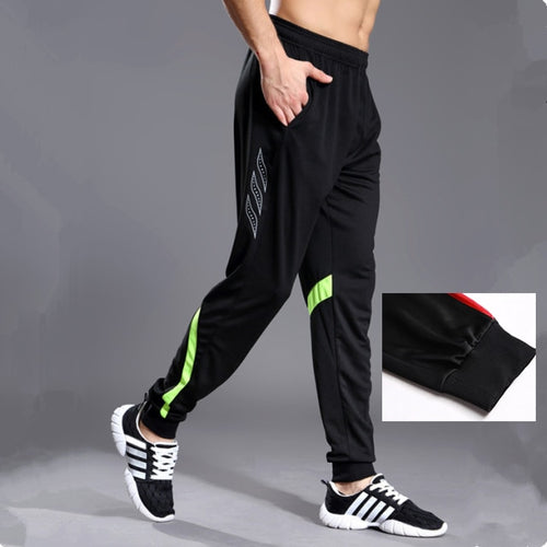 Load image into Gallery viewer, Men Running Sport Pants With Zipper Pockets Football Joggings Training Sweatpants Basketball Soccer Trousers workout pant Male
