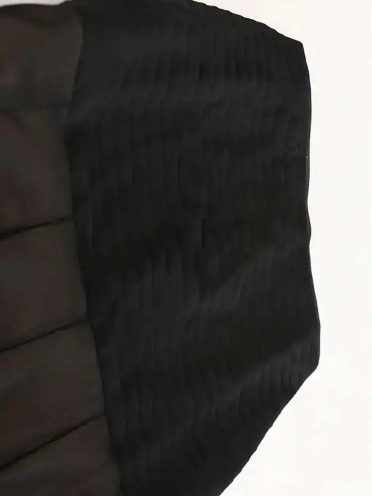 High Waist Black Pleated Chiffon Mesh Elegant Long Half-body Skirt Women Fashion Tide New Spring Autumn 2025 1DH9156